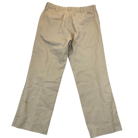 Dickies Mens Work Pants 34 Tan Blend Cotton/Polyester - Picture 2 of 13